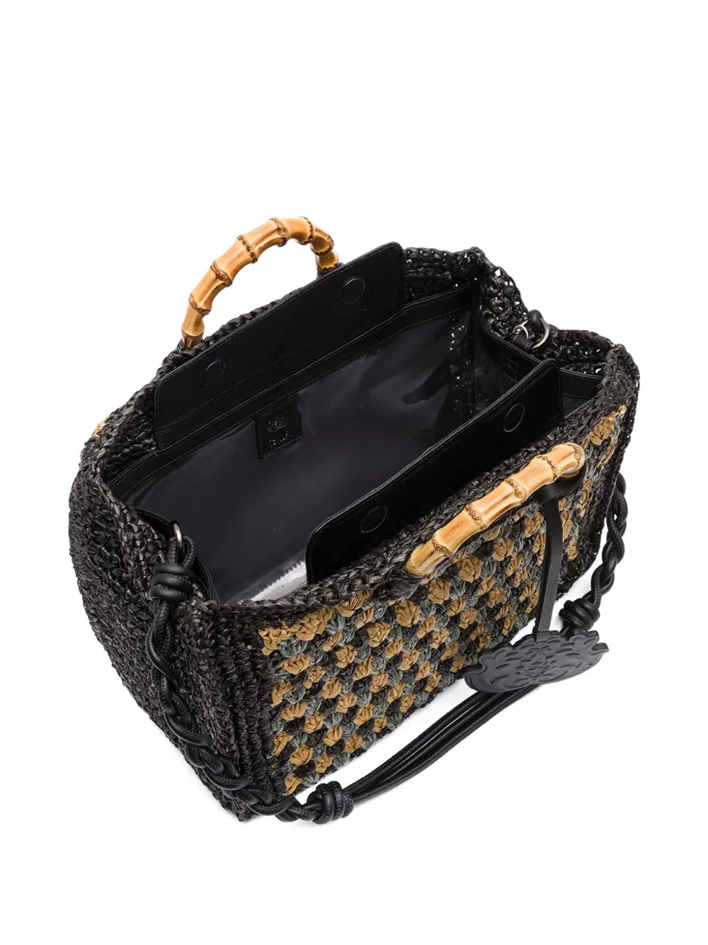 Islabamboo-handle woven bag floriamart.shop