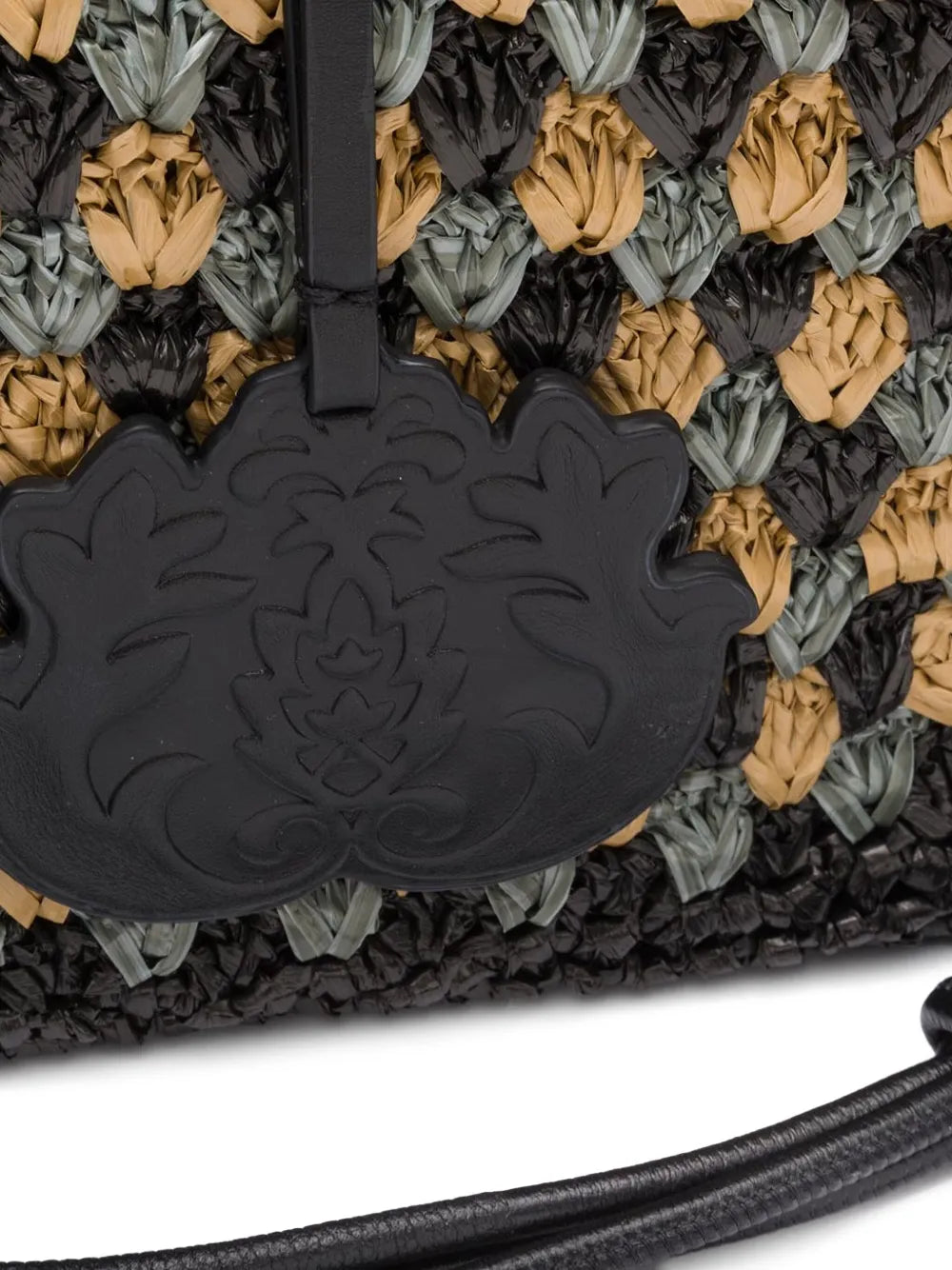 Islabamboo-handle woven bag floriamart.shop