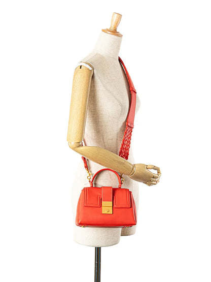 Pre-OwnedBottega Veneta Pre-Owned2012-2025 Mini Nappa Piazza Top Handle satchel