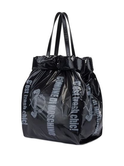 Moschinographic-print tote bag