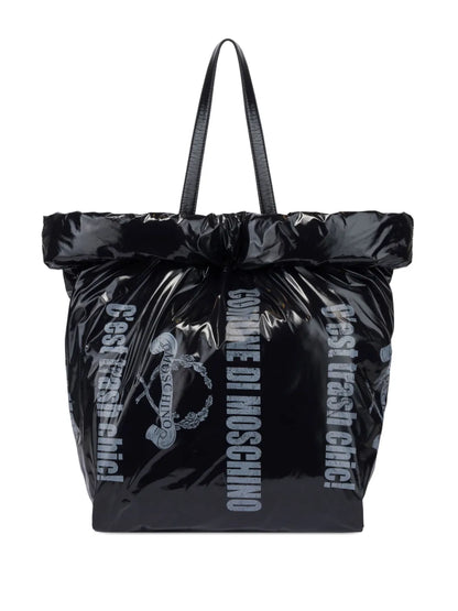 Moschinographic-print tote bag
