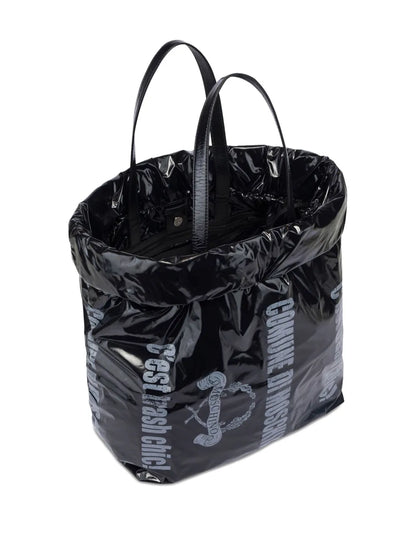 Moschinographic-print tote bag
