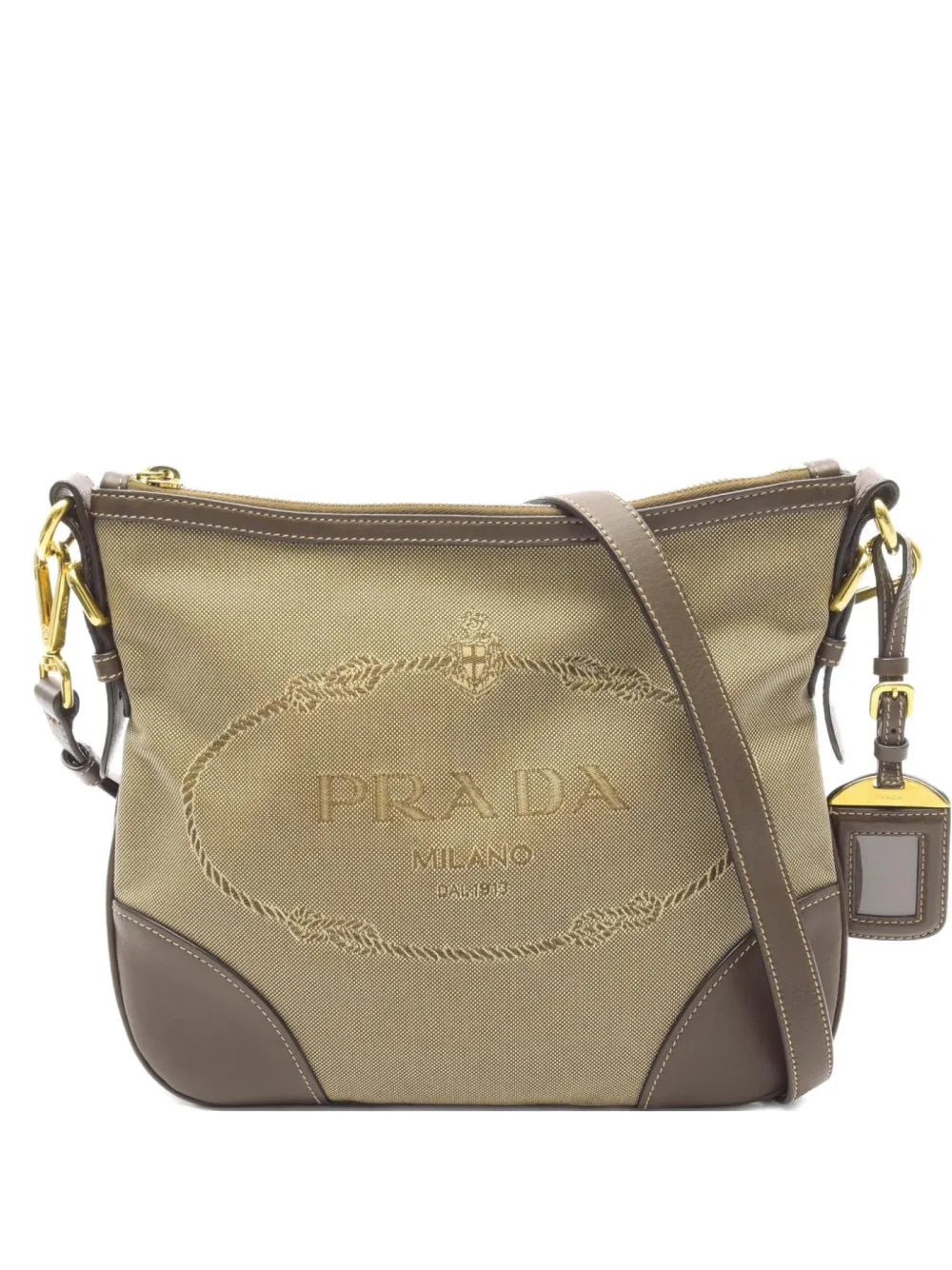 Pre-OwnedPrada Pre-Owned2000s logo-jacquard shoulder bag