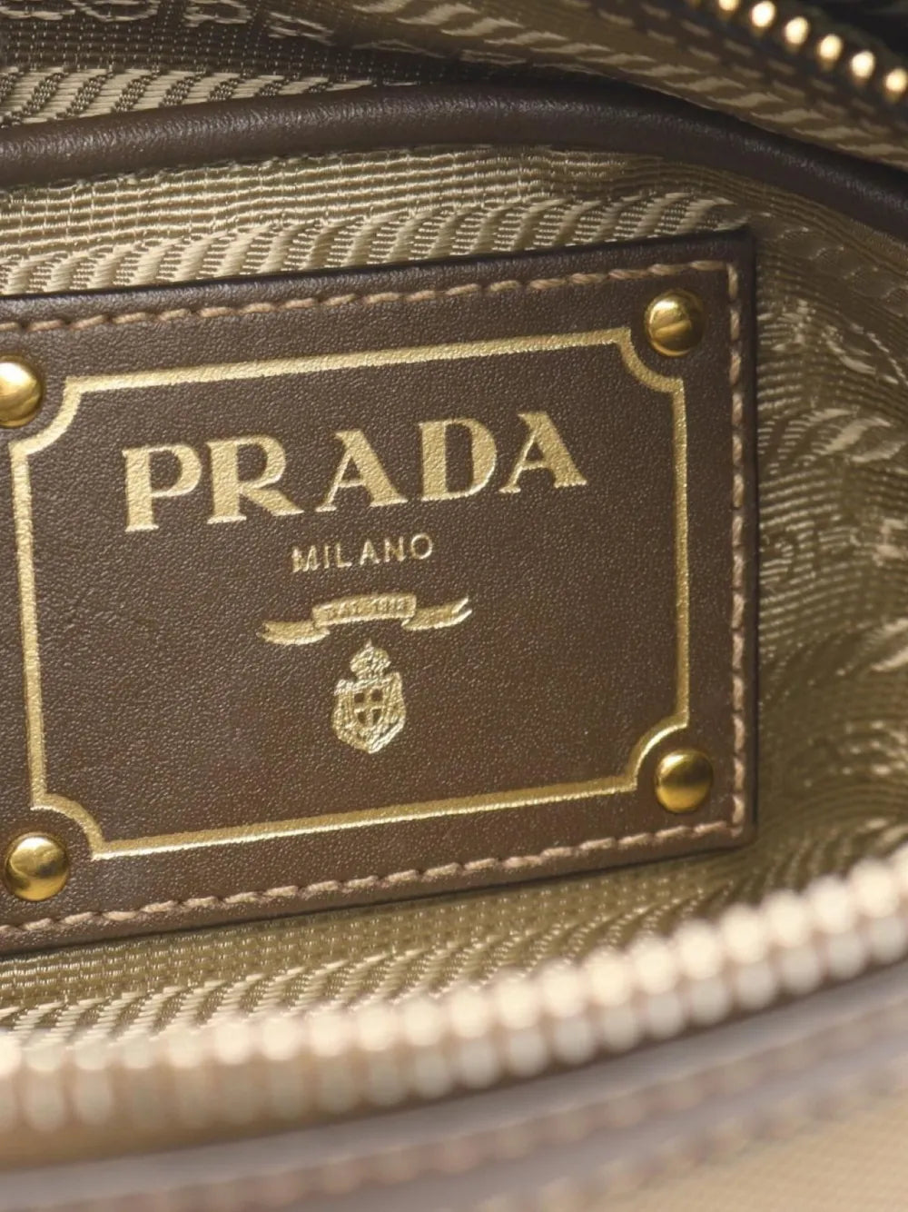 Pre-OwnedPrada Pre-Owned2000s logo-jacquard shoulder bag