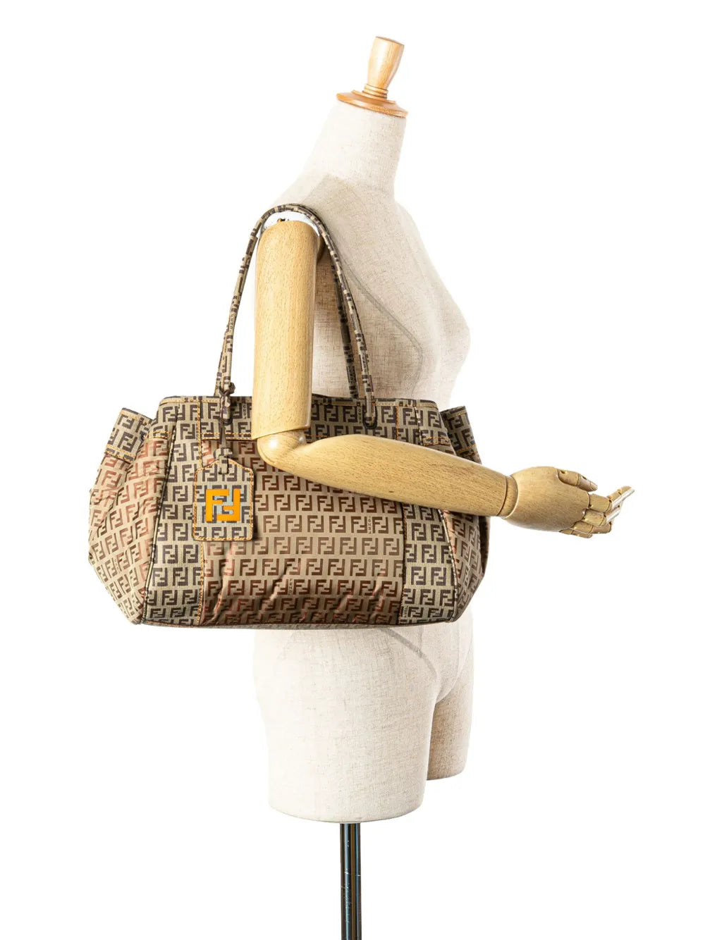 Pre-OwnedFendi Pre-Owned2000-2010 Zucchino Nylon and Spalmati Grande Pillow tote bag