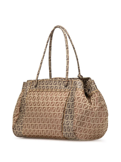 Pre-OwnedFendi Pre-Owned2000-2010 Zucchino Nylon and Spalmati Grande Pillow tote bag
