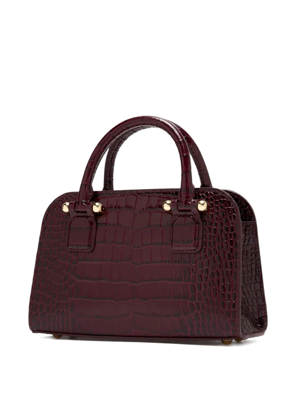 Strathberrysmall crocodile-embossed top-handle tote bag floriamart.shop
