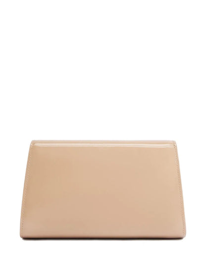 Giuseppe Zanottimini Cleopatra patent leather flap clutch