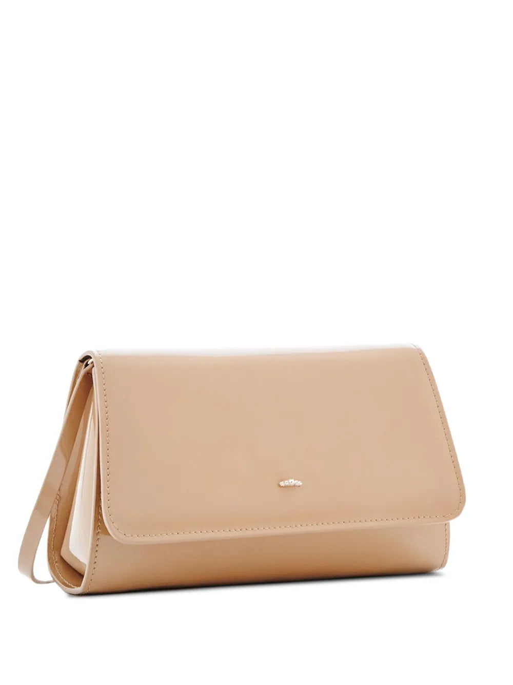 Giuseppe Zanottimini Cleopatra patent leather flap clutch