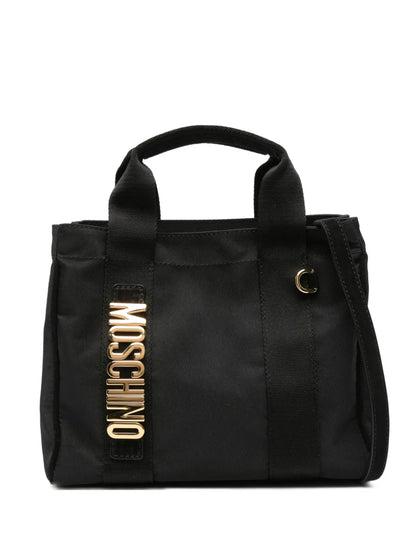 Moschinologo-plaque tote bag