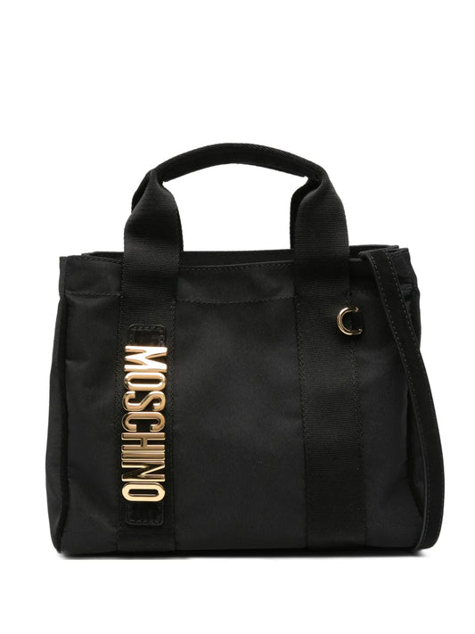 Moschinologo-plaque tote bag