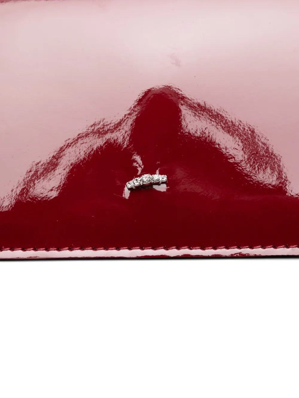 Giuseppe Zanottileather crystal-embellished bag