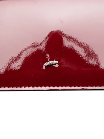 Giuseppe Zanottileather crystal-embellished bag