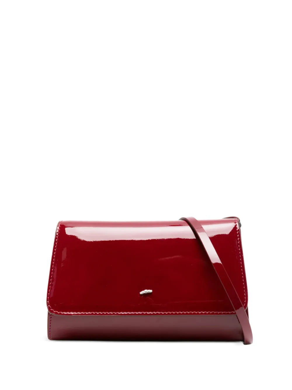Giuseppe Zanottileather crystal-embellished bag