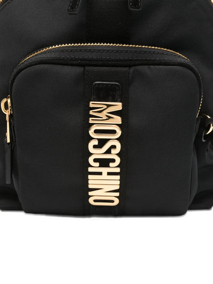 Moschinosmall logo-plaque backpack