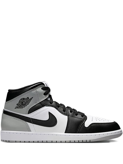 Air Jordan 1 Mid Barons - White/Light Smoke Grey/Black Sneakers Floriamart