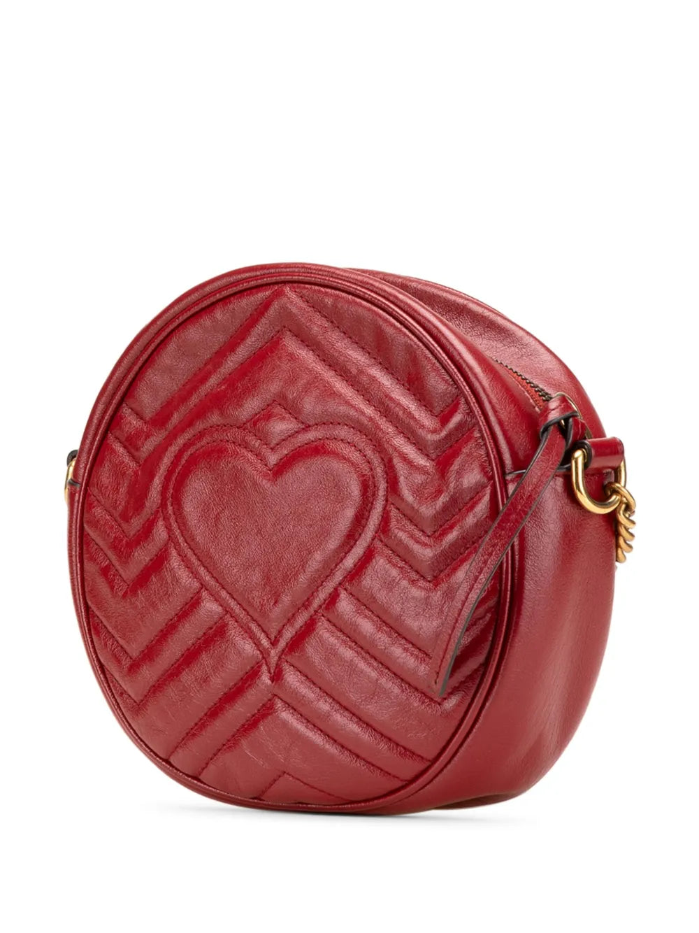 Pre-OwnedGucci Pre-Owned2016-2025 Mini GG Marmont Matelasse Leather Round crossbody bag