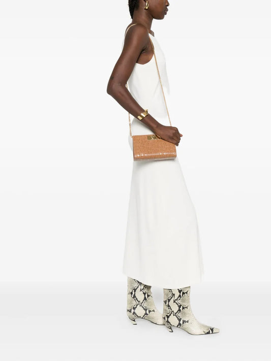 Giuseppe Zanotticrocodile-effect clutch bag