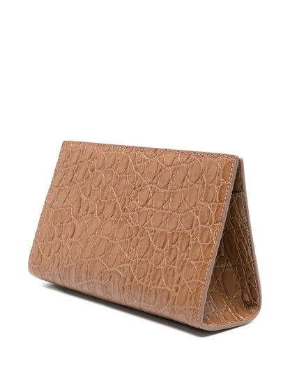 Giuseppe Zanotticrocodile-effect clutch bag