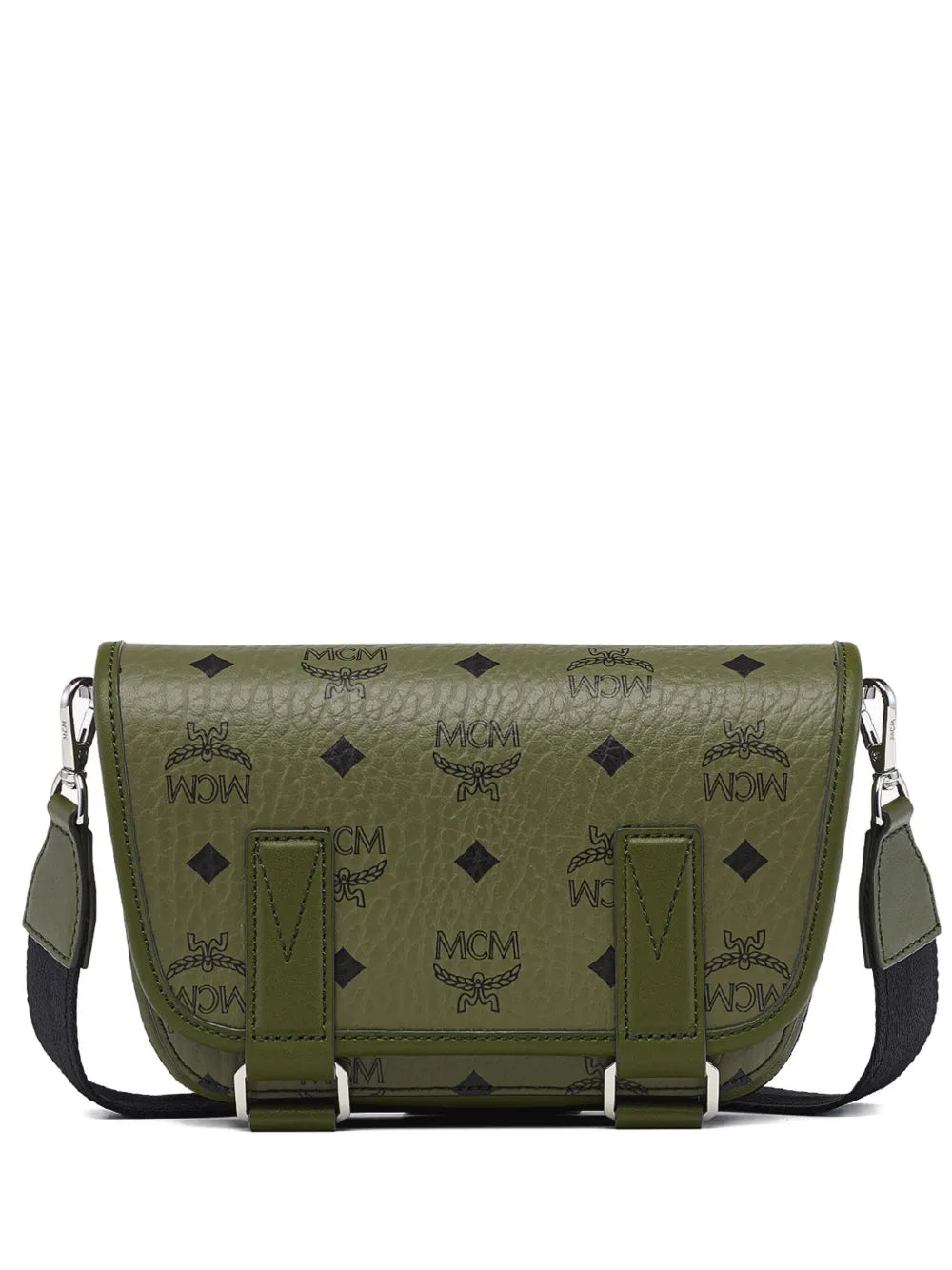 MCMmini Aren Visetos monogram messenger bag