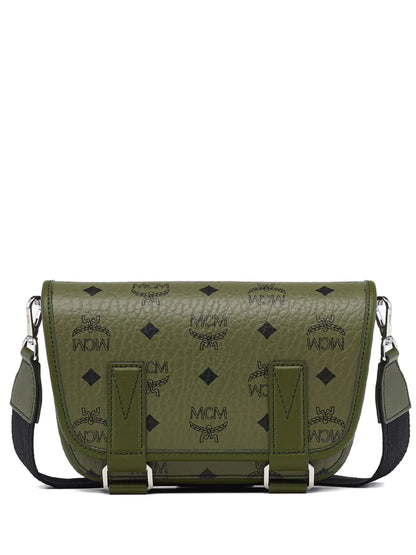 MCMmini Aren Visetos monogram messenger bag