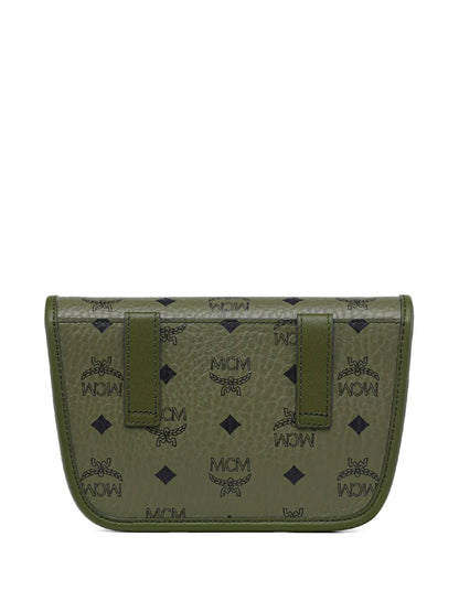 MCMmini Aren Visetos monogram messenger bag
