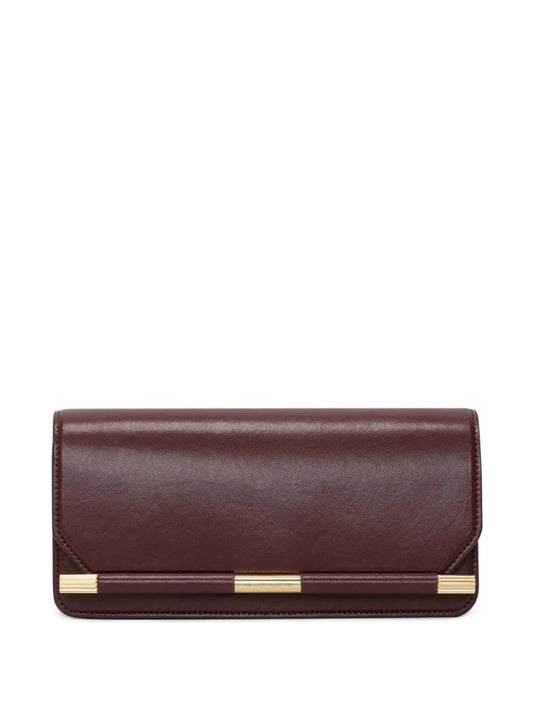 Victoria Beckham202 leather bar-detail clutch bag