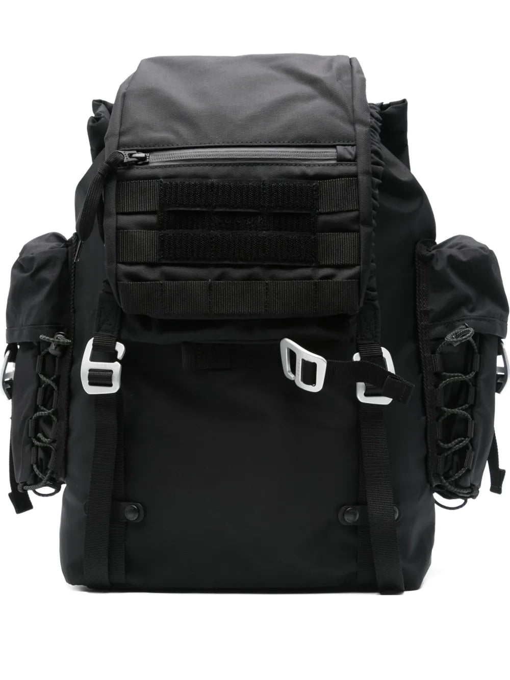 sacaidrawstring flap backpack