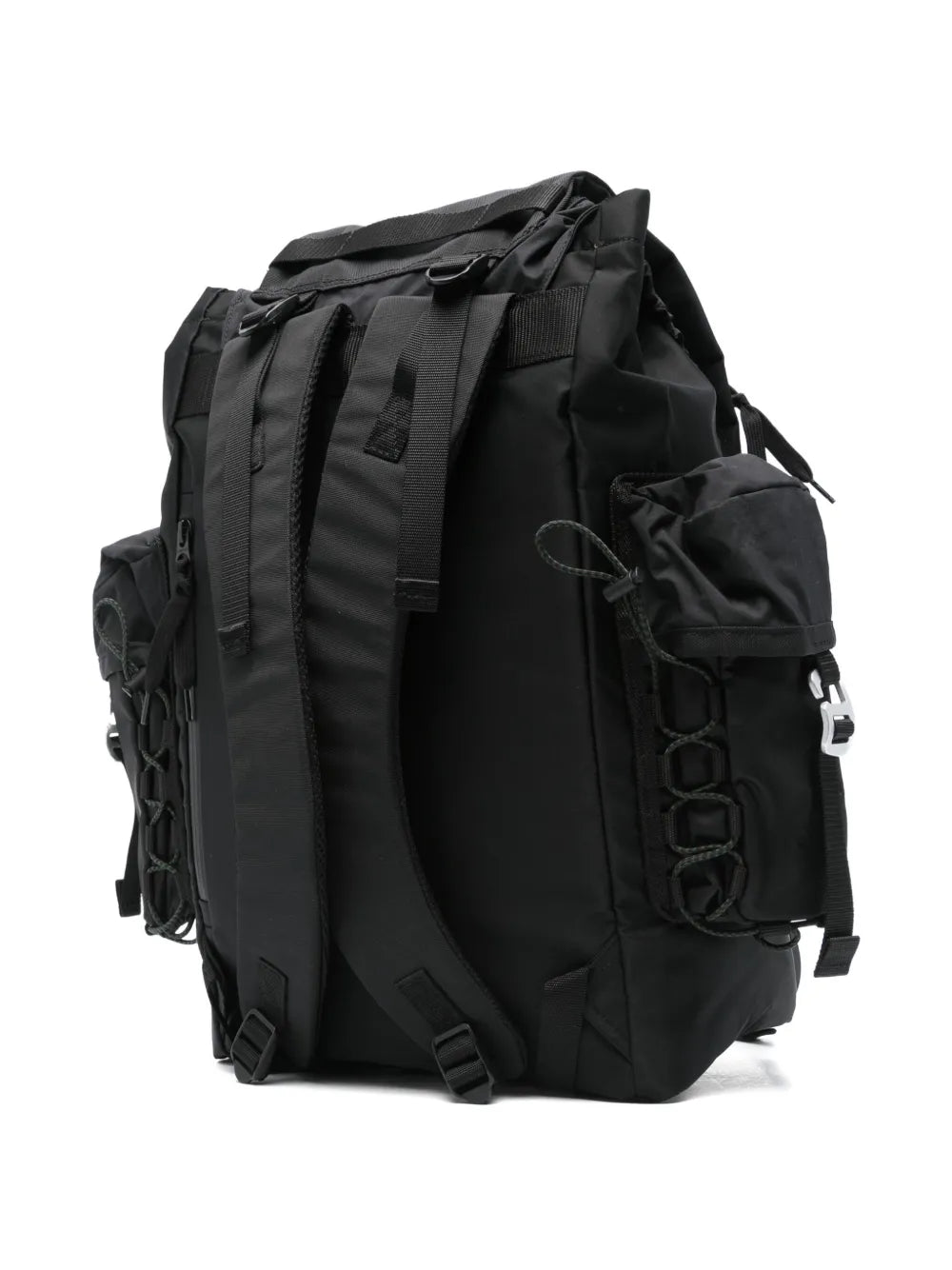 sacaidrawstring flap backpack