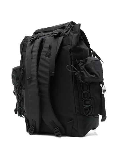sacaidrawstring flap backpack