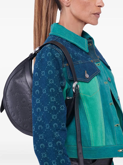Marine Serreembossed-logo pattern handbag