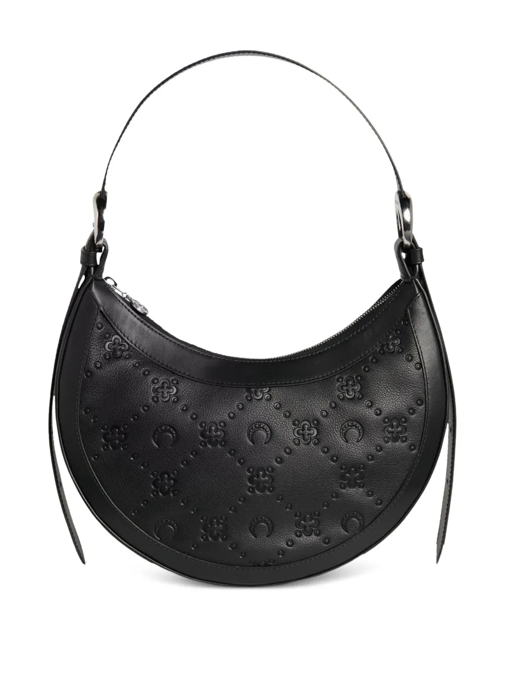 Marine Serreembossed-logo pattern handbag