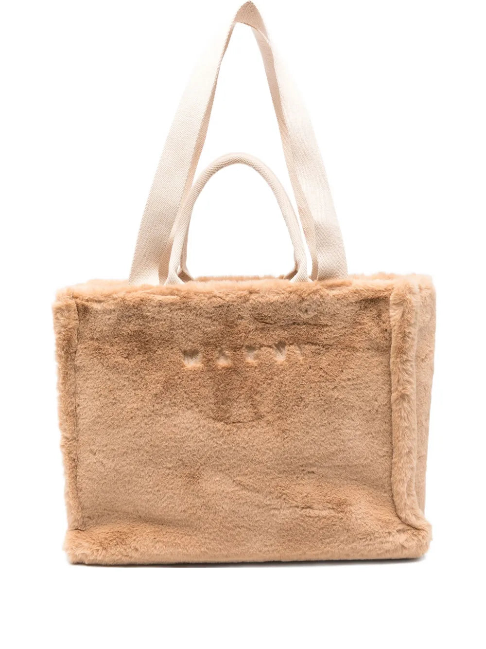 Marnilogo-embroidered tote bag