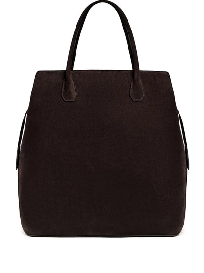 12 STOREEZzip-top suede tote bag floriamart.shop
