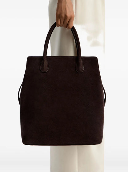 12 STOREEZzip-top suede tote bag floriamart.shop