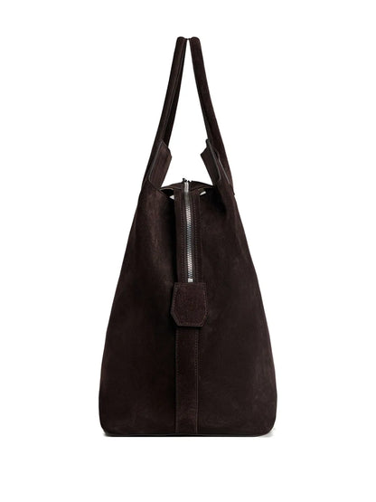 12 STOREEZzip-top suede tote bag floriamart.shop