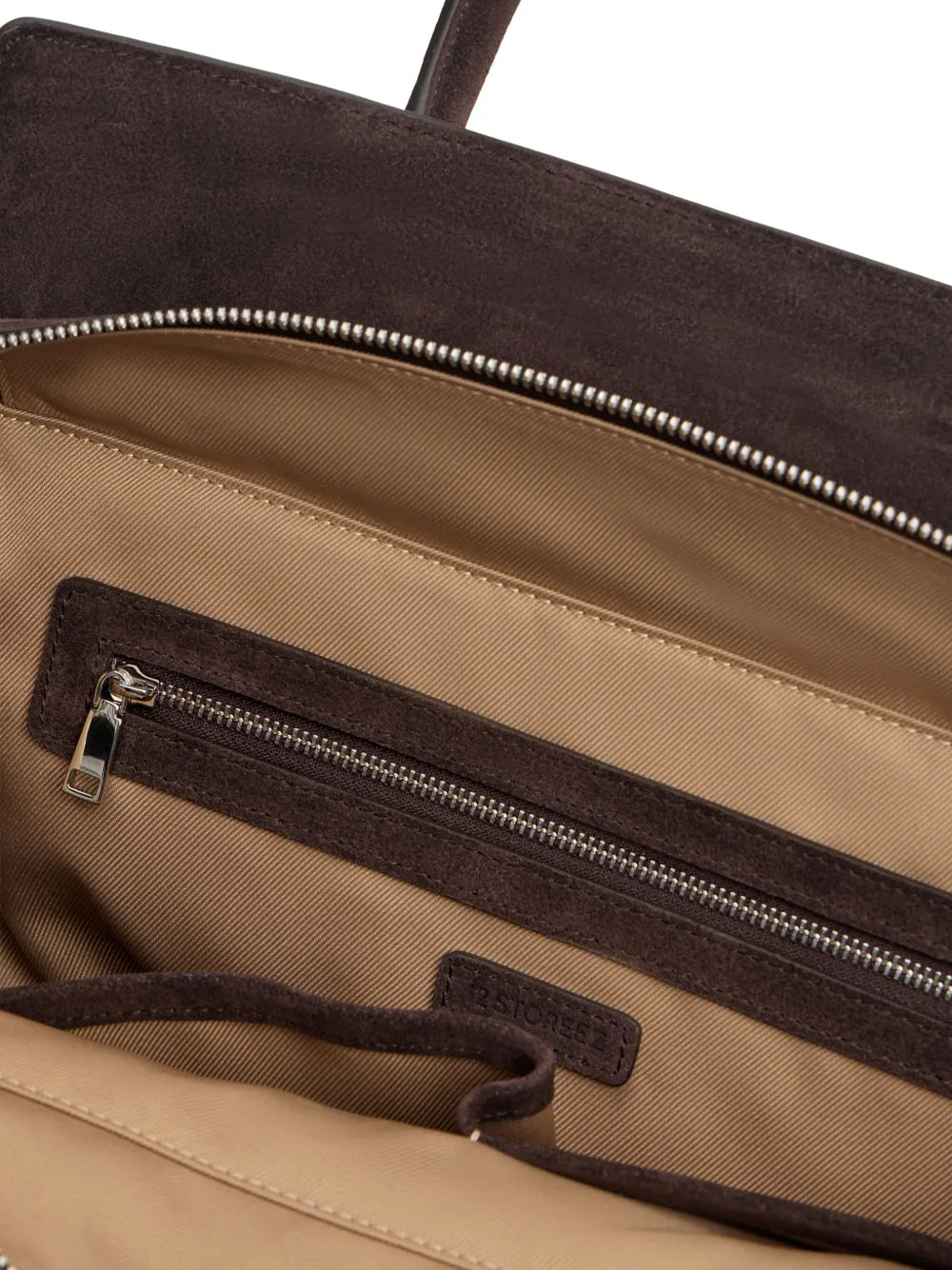 12 STOREEZzip-top suede tote bag floriamart.shop
