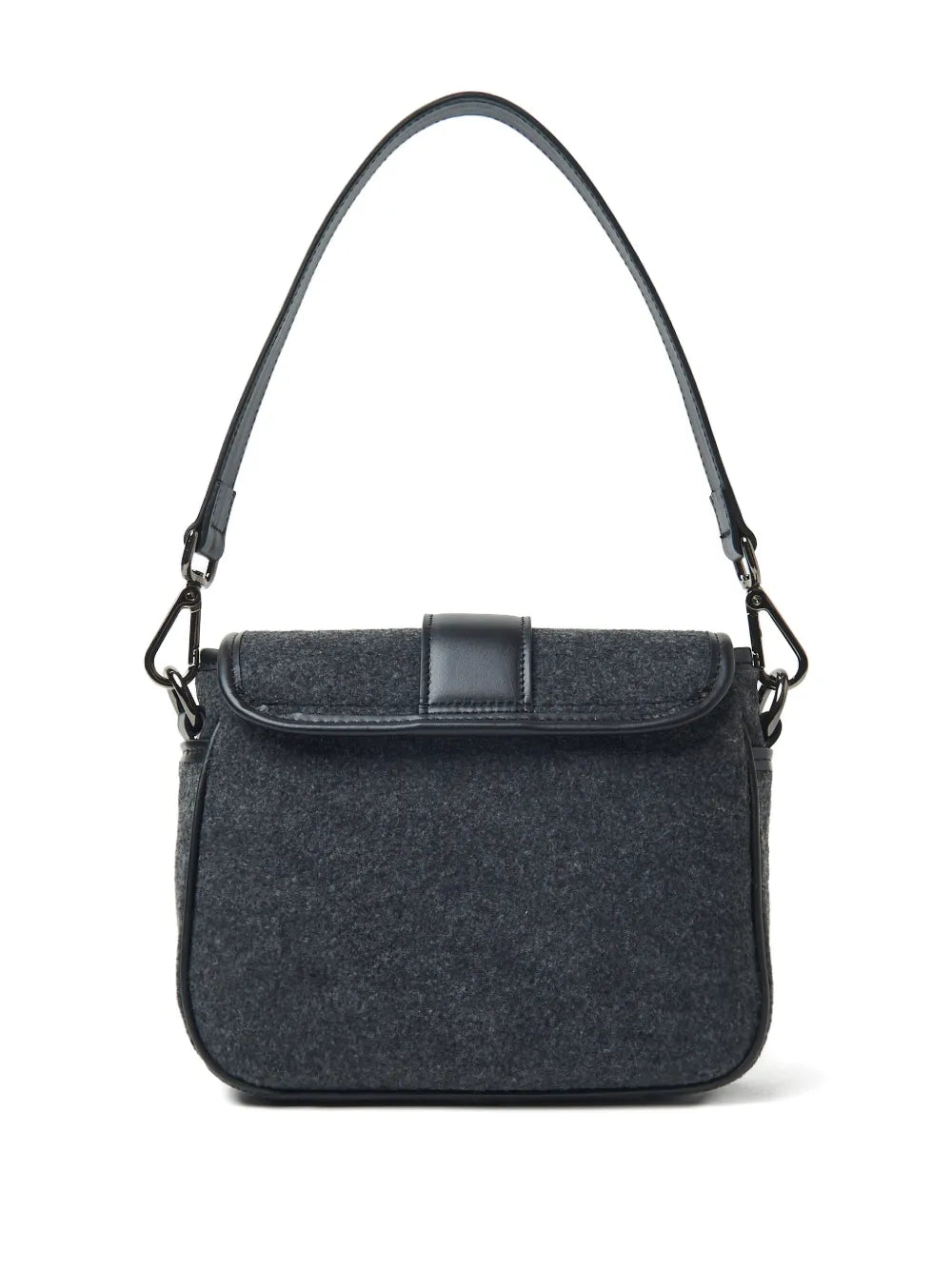 Pesericoleather-trimmed shoulder bag