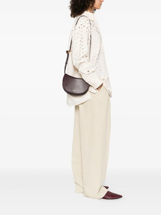 WandlerKate crescent-shaped leather shoulder bag