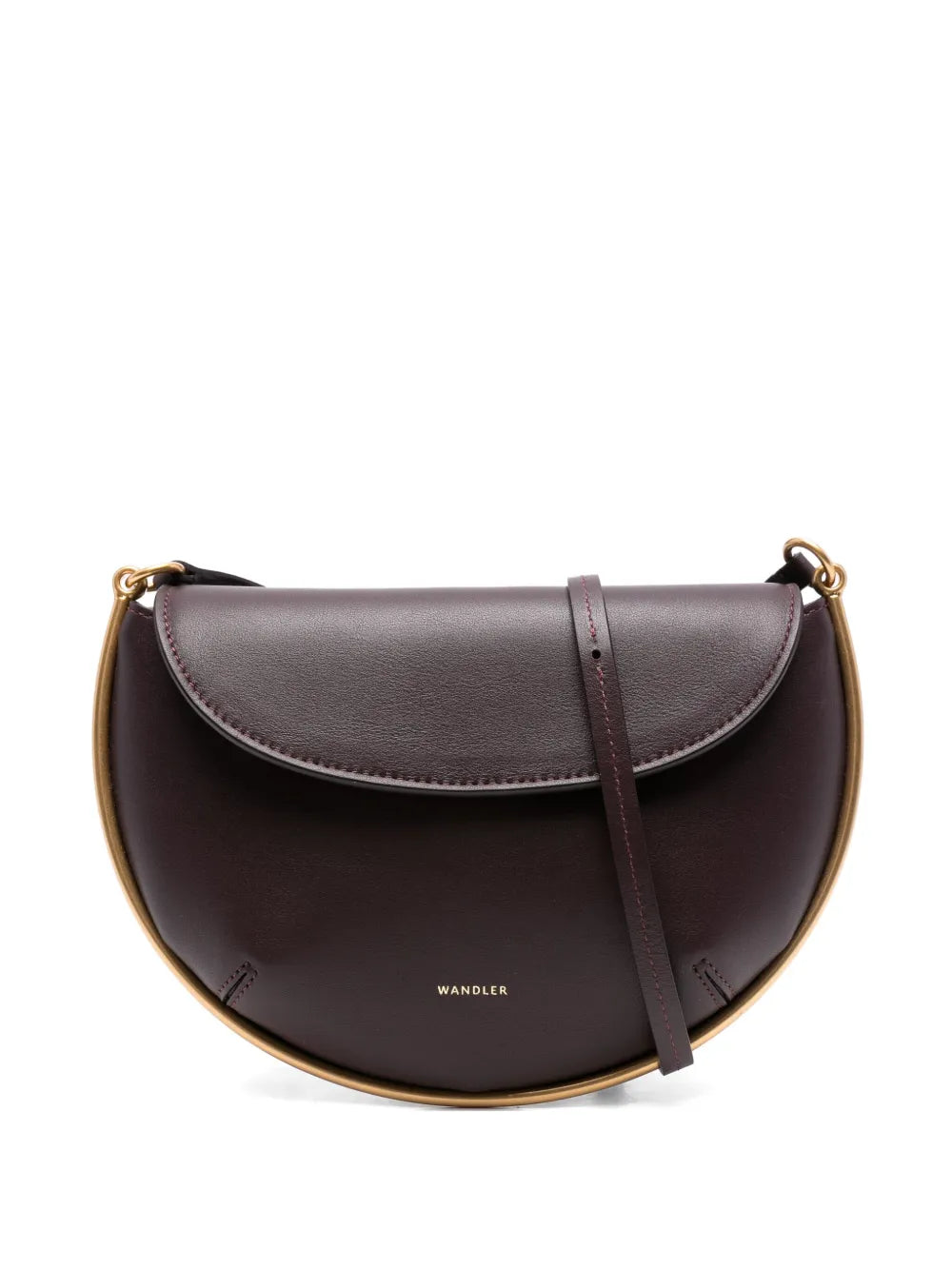 Wandlermini Kate crescent-frame calf leather bag floriamart.shop