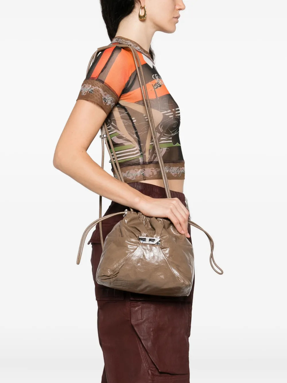 Dieseldrawstring leather bucket bag floriamart.shop