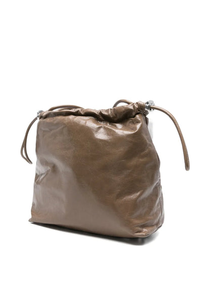 Dieseldrawstring leather bucket bag floriamart.shop