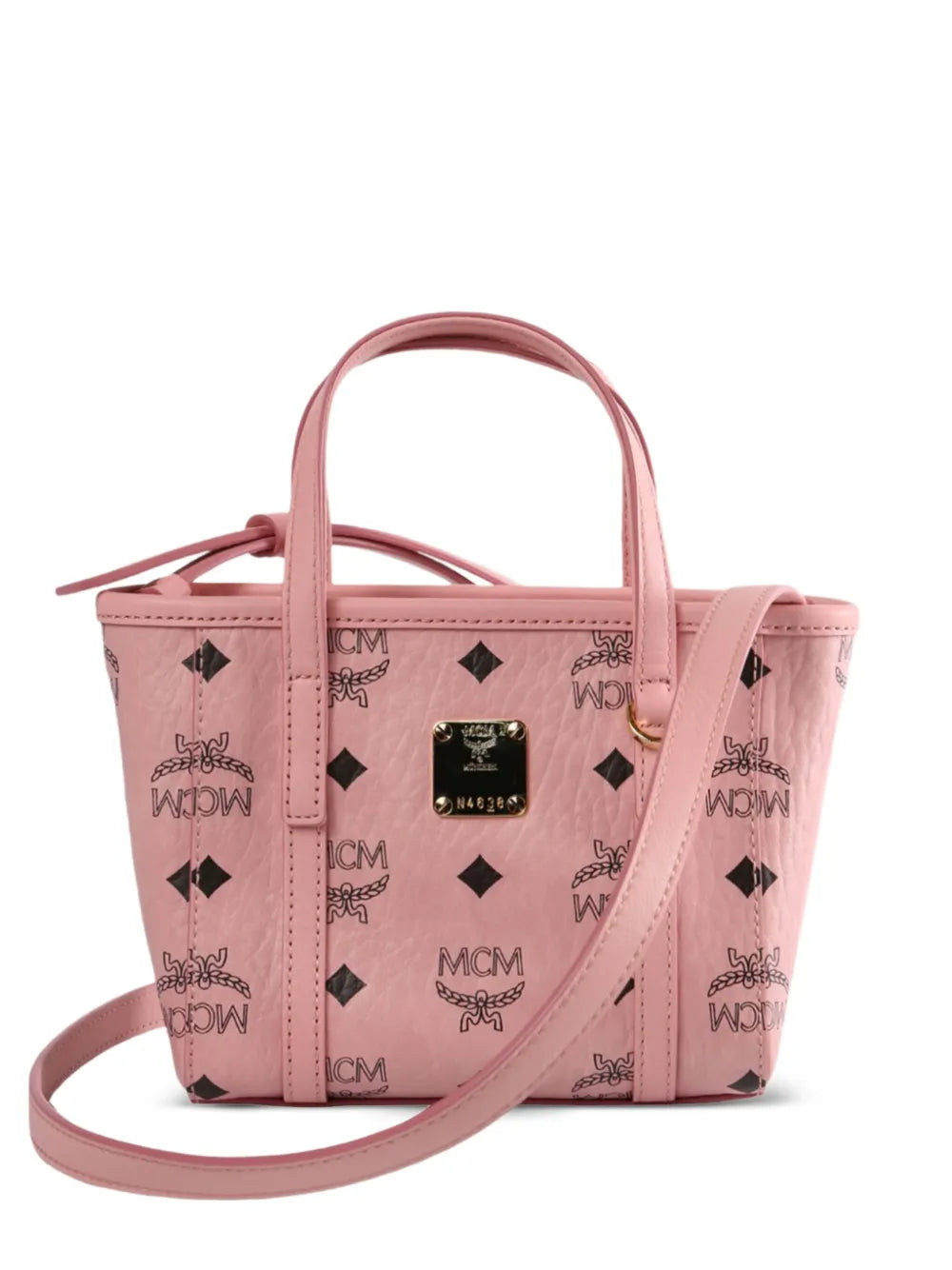 MCMmonogram logo-plaque tote bag floriamart.shop