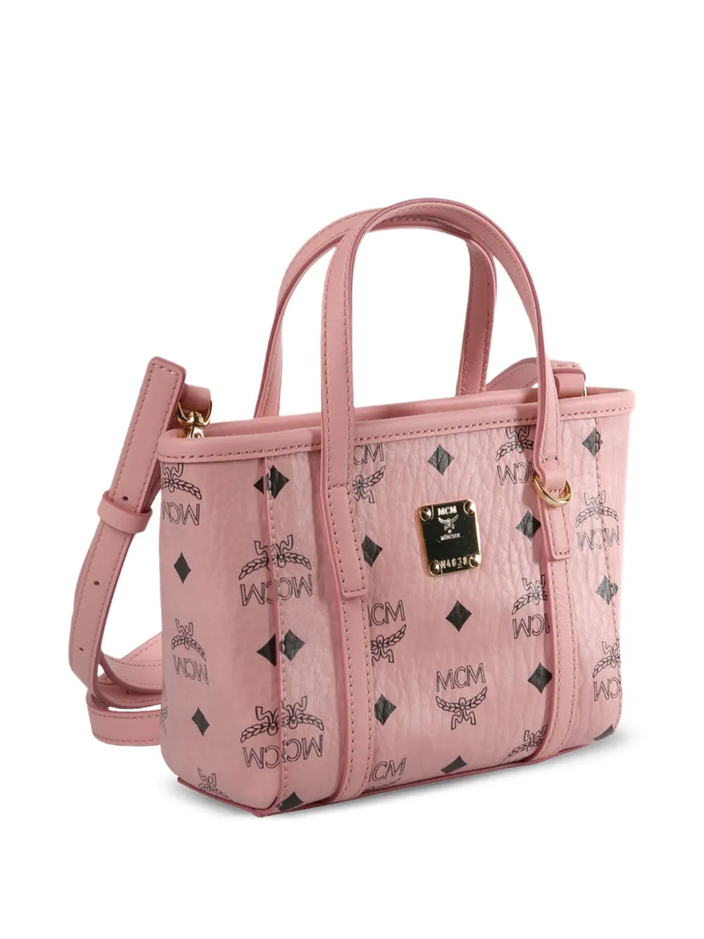 MCMmonogram logo-plaque tote bag floriamart.shop