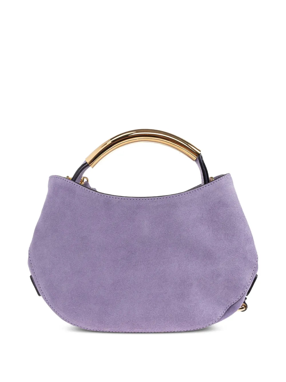 MoschinoHandle-Me curved suede tote bag