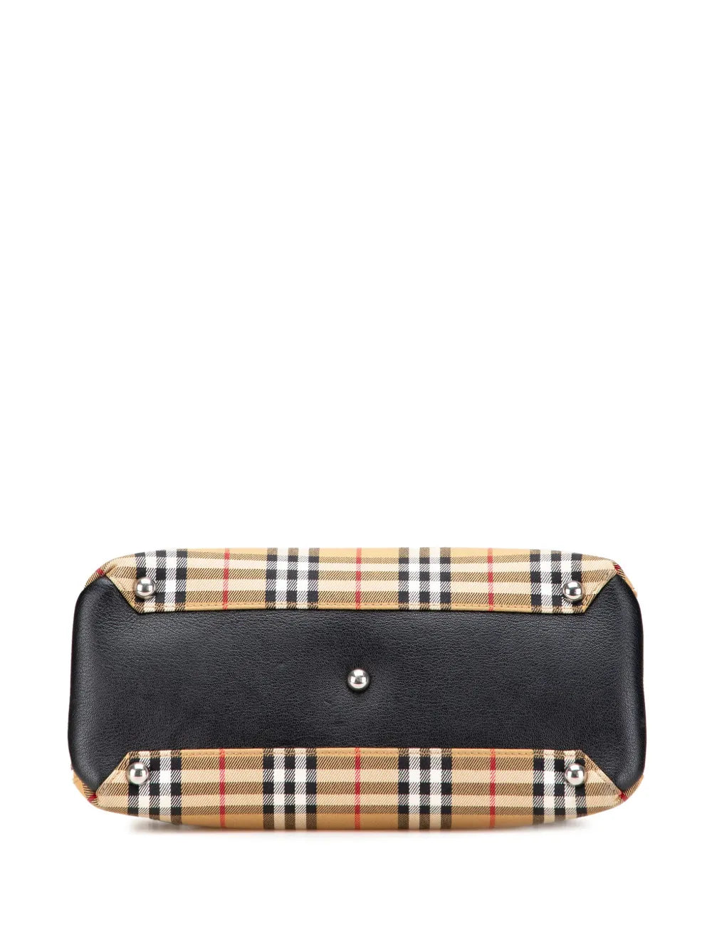 Pre-OwnedBurberry Pre-Owned2000-2017 Medium House Check Canvas Banner satchel