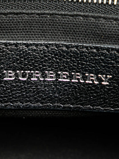 Pre-OwnedBurberry Pre-Owned2000-2017 Medium House Check Canvas Banner satchel