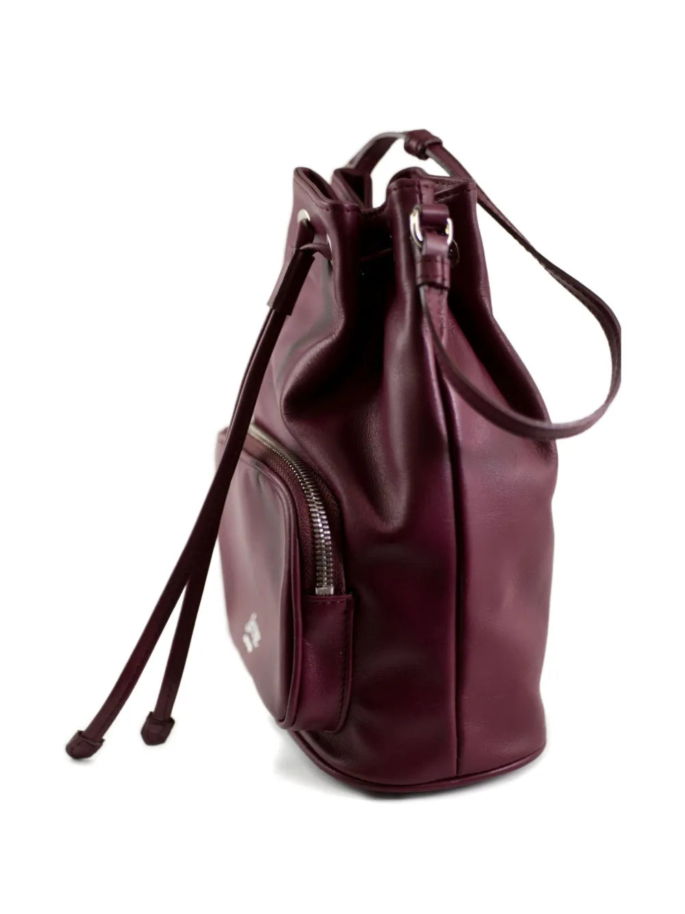 LA ROSEdrawstring zip bucket bag