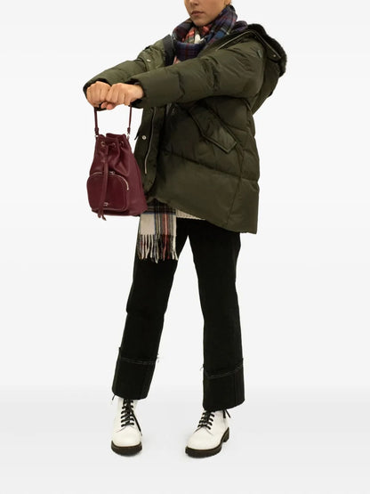 LA ROSEdrawstring zip bucket bag