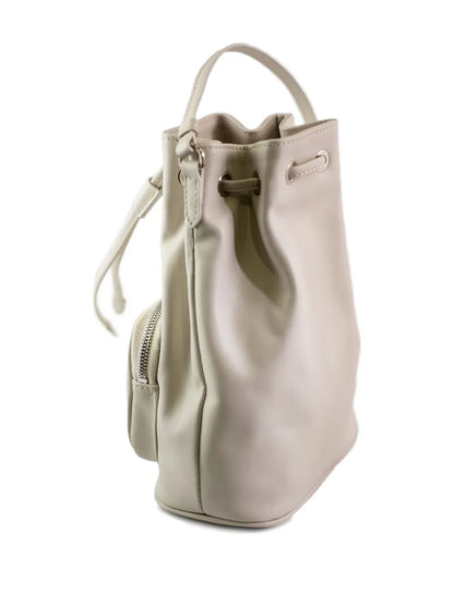 LA ROSEzip leather bucket bag